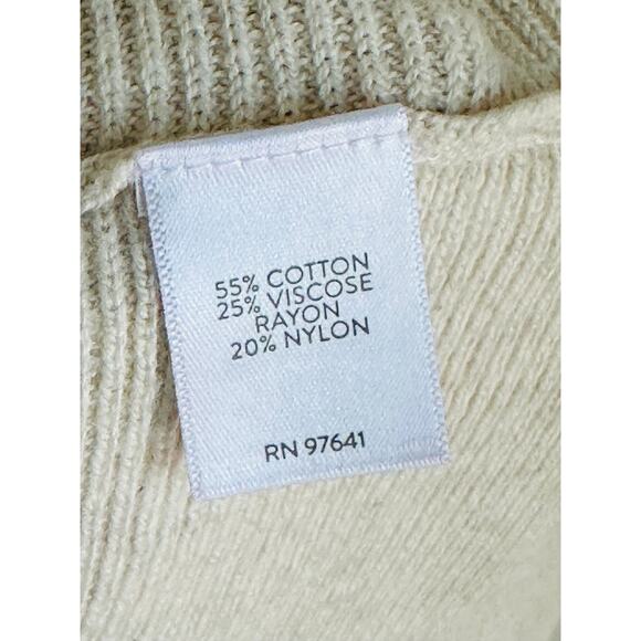 J. Jill Weaver Collection Sweater XL Cream Boatneck Long Sleeve Pullover Neutral - Picture 5 of 9